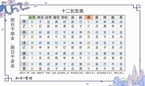 12長生表|十二长生（古代的一种运势统称）